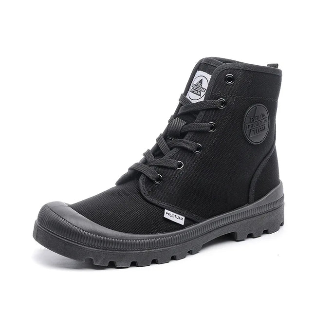 New Fashion High-top Mens Boots Outdoor Comfortable Mens Casual Boots Jungle Mountaineering Men Shoes Wide Bottom Platform Boots-KarWorkwear