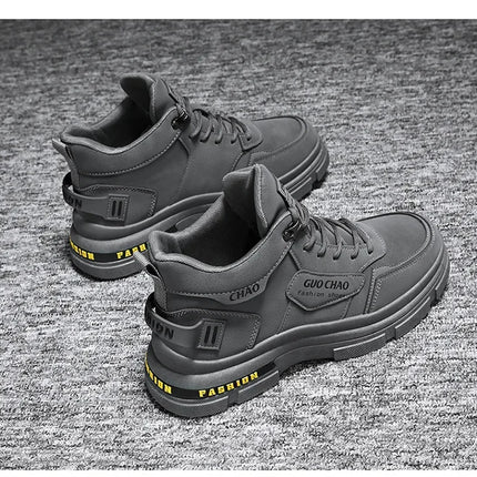 Mens Boots High Top Shoes Casual Winter Platform Designer Luxury Ankle Sport Chelsea Tactical Cowboy Work Safety Sneakers 안전화-KarWorkwear