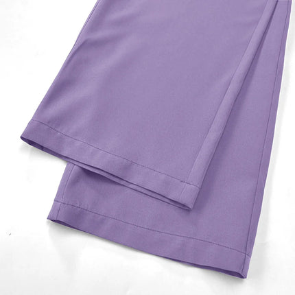 2025 New Uniform Set for Doctors and Nurses - Straight-leg Pants in Solid Colors