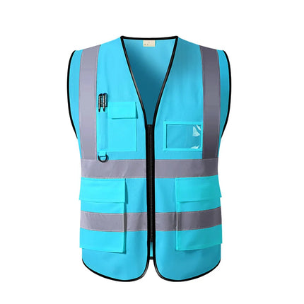 High Visibility Security Reflective Vest Multi-pocket Traffic Vest Miners Uniform Construction Workwear Outdoor Cycling Custom-KarWorkwear