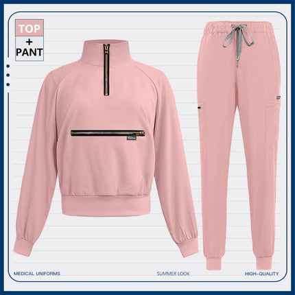 Summer Autumn Winter Long Sleeve Workwear Medical Scrub Set Nursing Uniform Nurse Surgical Uniform Beauty Clothes Women Workwear