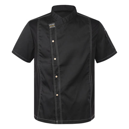 Men Women Kitchen Work Uniform Adult Unisex Chef Jacket Coat Cook Hotel Restaurant Canteen Cake Shop Cafe Shirt Staff Costume-KarWorkwear
