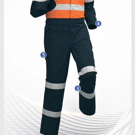 100% Cotton Work Coveralls Uniform Men Reflective Working Coveralls Welding Suits Car Repair Workshop Mechanic