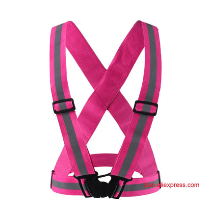 Safety Reflective Vest Men Women Work Clothes Adjustable High Visibility Security Night Running Cycling Traffic