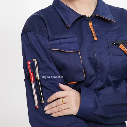 2023 Work Overall Uniform Men Women Working Coveralls Welding Suit Car Repair Workshop Mechanic Plus Size Clothes-KarWorkwear