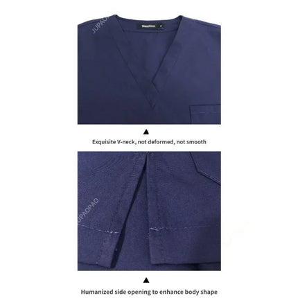 High Quality Scrubs Medical Uniforms Women Nurse Uniform Thin Breathable Medical Scrub Tops Elastic Scrubs Pants Doctor Workwear-KarWorkwear