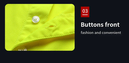 Security Reflective Shirts for Men Hi Viz Vis Shirt with Pocket Two Tone Workwear High Visibility Reflective Clothes