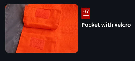 High Visibility Reflective  Jacket Men Waterproof Thickened Safety Coat for Outdoor Work Hi Vis Workwear Bomber Jacket