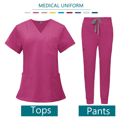Nurse Uniform Woman Hospital Doctor Men's Medical Sweatshirt  Nursing Pants Unisex Workshop Uniforms Beauty SPA Work Clothes New-KarWorkwear