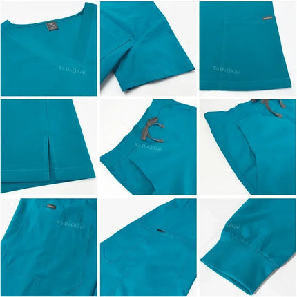 High Quality Suit Medical Nurse Uniforms Multicolor Scrubs Set Beauty Salon Spa Work Clothes Surgical Gowns Nursing Accessories-KarWorkwear