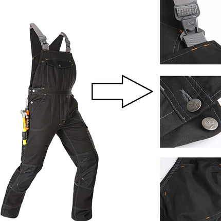 Welding Suit Working Bib Overalls Protective Work Dungarees Men Workwear Tooling Uniform Mechanic Multi-pocket Cargo Pants S-5xl-KarWorkwear