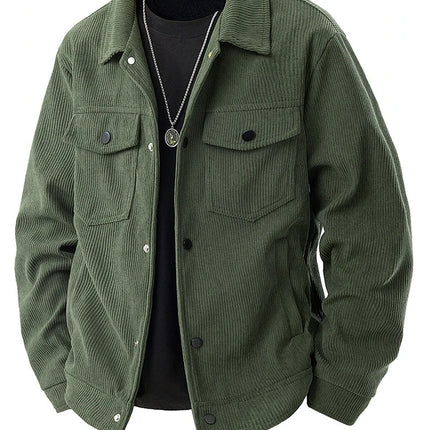 Corduroy Jacket for Men Winter Fashion Versatile Casual American Workwear Jacket Youthful Stylish Men's Clothing