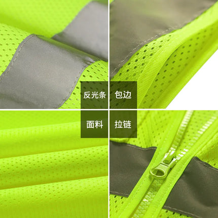 High Visibility Security Working Reflective  Vest Personalized Construction Traffic Outdoor  Cycling Wear