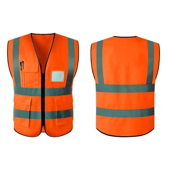 High Visibility Reflective Safety Vest Work Uniform Signal Security Jacket Reflex Clothing Rider Motor Geology Man-KarWorkwear