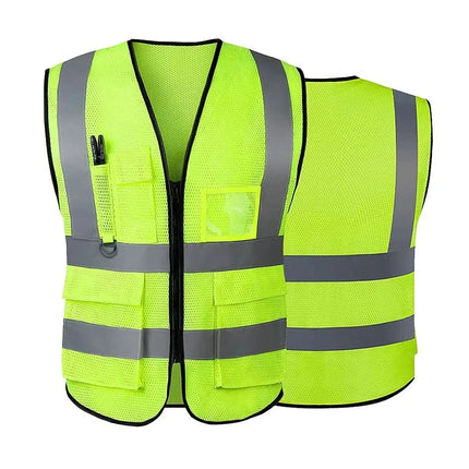 High Visibility Reflective Safety Vest Work Uniform Signal Security Jacket Reflex Clothing Rider Motor Geology Man-KarWorkwear