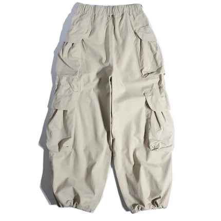 Heavyweight Wide Leg Workwear Trousers y Hong Kong Sle Multi-ket Loose Straight Casual ape Men's Pants