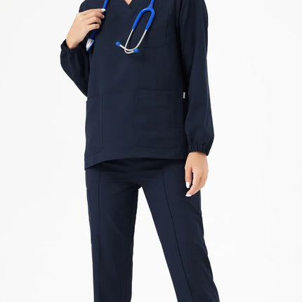 Unisex Medical Scrubs Set New Heat Preservation Thermostatic Fabric Nursing Robe Suit for Winter  Paramedic Coveralls Uniforms
