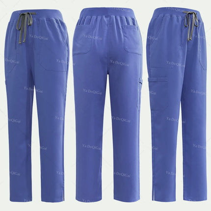 Medical Nurse Uniforms Summer Fashion Women Surgical Uniforms High-end Fabric Scrubs Clothes Nursing Workwear Elastic Tops Pants-KarWorkwear