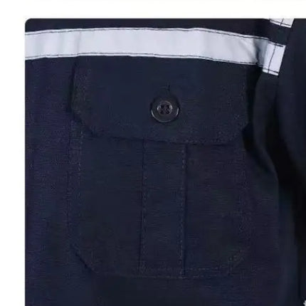 High Visibility 100% Cotton Safety Working Jacket Pants Trousers Workwear Coal Miner Welding Suit Mehanic Repairman Work Uniform-KarWorkwear