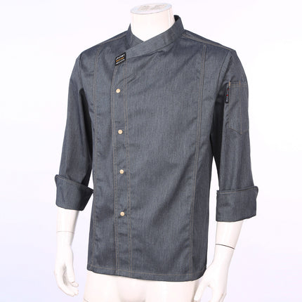 Men Women Kitchen Work Uniform Adult Unisex Chef Jacket Coat Cook Hotel Restaurant Canteen Cake Shop Cafe Shirt Staff Costume-KarWorkwear