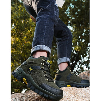 Trendy Classic Men Ankle Boots Wear Resisting Hiking Shoes Cow Suede Men Boot Comfortable Walking Sneaker For Man Tactical Shoes