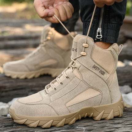 Work Boots Indestructible Safety Shoes Men and Women Steel Toe Shoes Construction Work and Daily Wear Outdoor work hiking boots