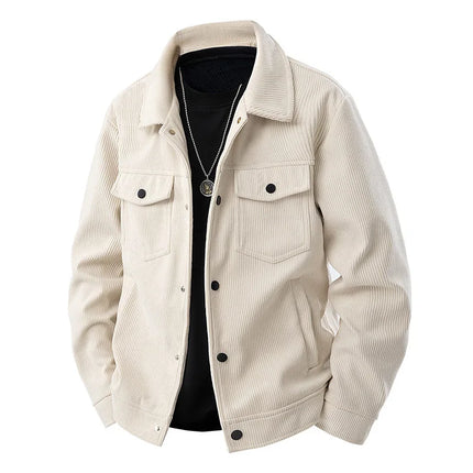 Corduroy Jacket for Men Winter Fashion Versatile Casual American Workwear Jacket Youthful Stylish Men's Clothing