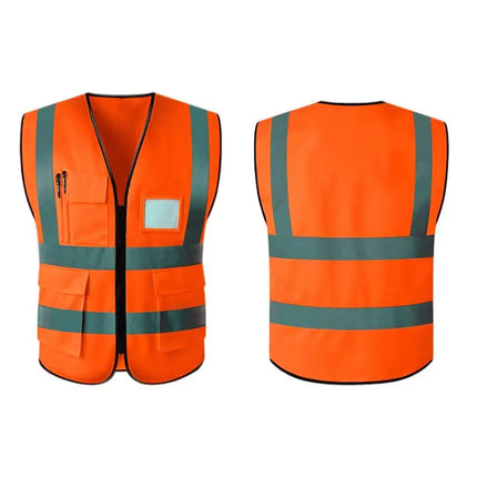 High Visibility Reflective Safety Vest Work Uniform Signal Security Jacket Reflex Clothing Rider Motor Geology Man-KarWorkwear