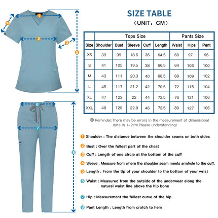 Short Sleeved Hospital Doctor Uniforms Spa Uniforms Dental Clinic Medical Scrubs Suits Pet Grooming Veterinary Nurse Accessories-KarWorkwear