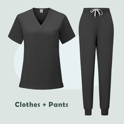 New Nurse Uniform Woman Hospital Doctor 's Medical Sweatshirt Nursing Pants Unisex Workshop Uniforms Beauty SPA Work Clothes