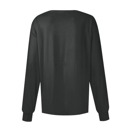 Women Long Sleeve Nurse Uniforms with Pockets Causal Round Collar Solid Single-Breasted Protective Overalls Cardigan Jackets Top