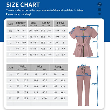 Beauty Salon Work Uniforms Short-sleeved Health Service Work Suit Pet Scrubs Costume Women Clothes Scrubs Medical Uniforms Women-KarWorkwear