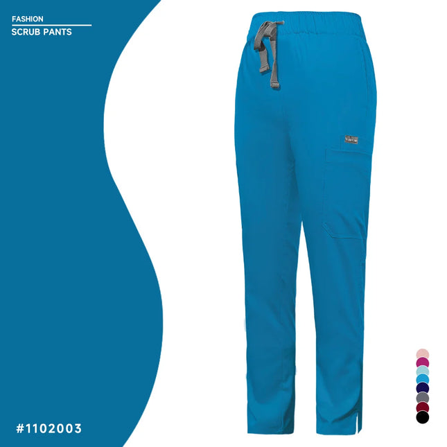 Solid Color Scrubs Pants Lab Surgical Pants Unisex Doctor and Nurse Uniform Work Pants Nurse Accessories Medical Doctor Pants-KarWorkwear