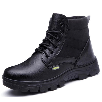 Men's Boots Safety Shoes Men Steel Toe Shoes Winter Boots Men Puncture-Proof Work Shoes Plush Warm Work Safety Boots Male Shoes-KarWorkwear