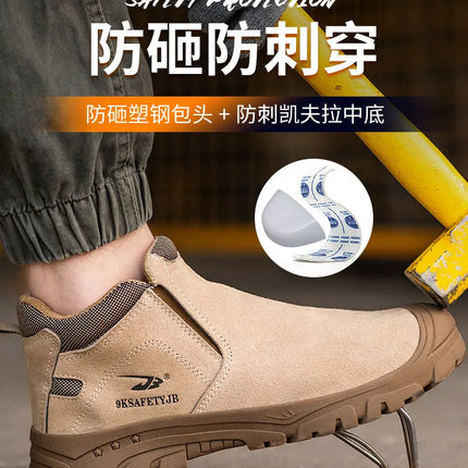 Scald-proof Electric Welding Shoes Plastic Toe Work Shoes Insulated Electrician Shoes Indestructible Industrial Male Wear Boots-KarWorkwear