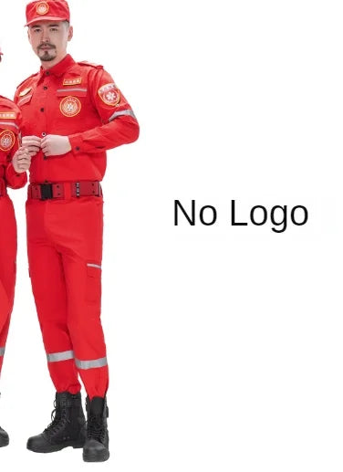 New Fire Fighter Suit Emergency Rescue Clothing Disaster Relief Coat Anti-static Wear-resistant Coverall Labor Work Uniforms-KarWorkwear