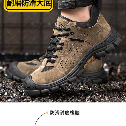 New Indestructible Shoes Work Sneakers Steel Toe Cap Safety Shoes Men Boots Anti-smash Anti-puncture Work Boots Security-KarWorkwear