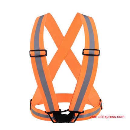 Safety Reflective Vest Men Women Work Clothes Adjustable High Visibility Security Night Running Cycling Traffic