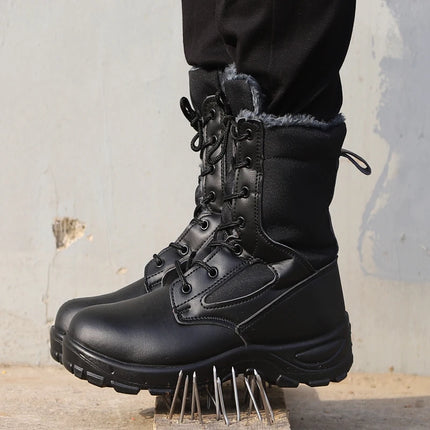 Men Work & Safety Boots Outdoor Boots Puncture-Proof work Shoes Anti-smash Desert Combat Boots Protective Shoes Steel Toe Boots-KarWorkwear