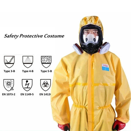 Chemical Work Coverall Protective Suit Hazardous Chemicals Liquid Proof Sulfuric Acid And Alkali Resistant Protection Clothing