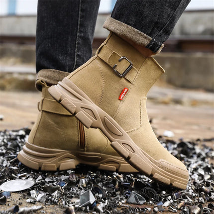 Scald-proof Electric Welding Shoes Plastic Toe Work Shoes Insulated Electrician Shoes Indestructible Industrial Male Wear Boots-KarWorkwear