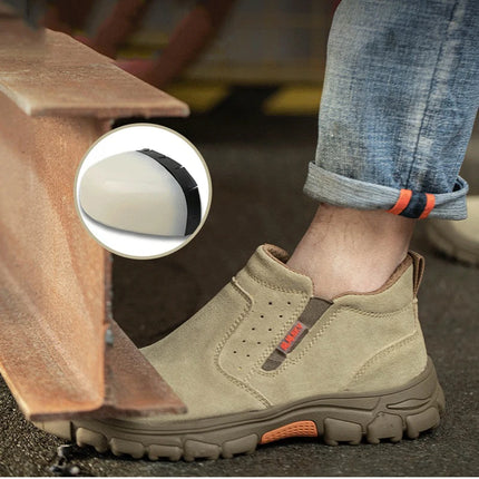 Waterproof Work Boots Safety Composite Toe Shoes Men Anti-smash Anti-puncture Safety Shoes Anti-scald Welding Shoes Protective