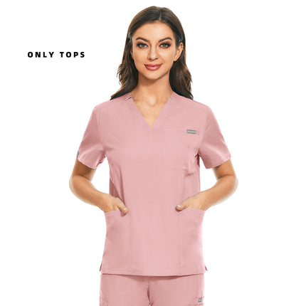 Medical Uniform Lab Clothes Women Mens Scrubs Tops Nurse Nursing Uniform Vet Costume Spa Workwear Hospital Surgery Work Shirts-KarWorkwear
