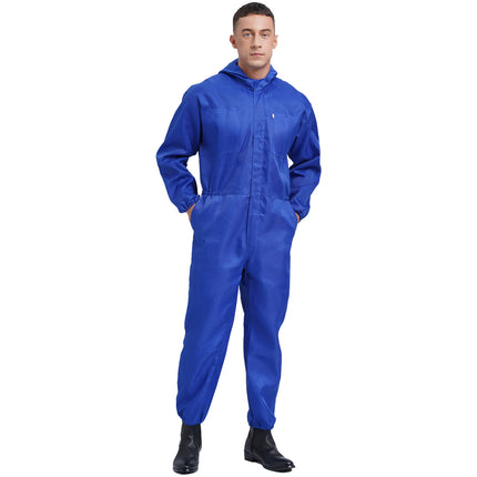 Mens Work Overalls Uniform Mechanics Workwear Lightweight Jumpsuits Long Sleeve Welding Suit Car Repair Workshop Coverall