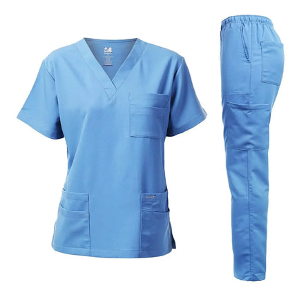 Beauty Salon Uniform Medical Clothes Scrub Suit Uniformes Tshirts Short Sleeve Dhypocrate Medical Work Clothes Nurse Blouses-KarWorkwear