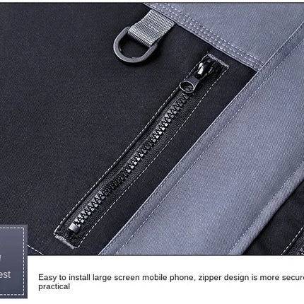 2026 New Work Clothes Men Construction Reflective Safety Coveralls Welding Suit Car Repair Workshop Mechanic Plus Size Clothes