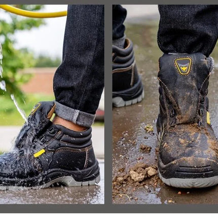 High Quality Safety Shoes for Men Woman Autumn Winter Thickened Warm Boots Woman Sneakers Anti-smashing Steel Toe Cap Puncture