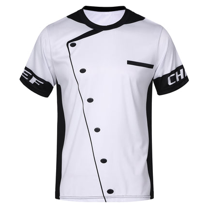 Unisex Restaurant Kitchen Chef Uniform Shirt Women Men Short Sleeves Chef Jacket Bakery Catering work Food Service Cook Top-KarWorkwear