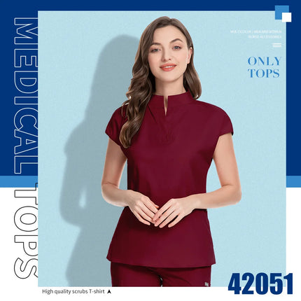 Pet Grooming Institution Scrubs Tops High Quality Spa Uniforms Unisex Stand Collar Work Clothes Medical Accessories Surgery Tops-KarWorkwear