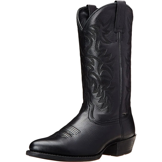 Spring Comfortable Boots Leather Chelsea Boots Knee-length Men's Boots Men Wesern Boots Casual Work Boots for Men Plus Size 46-KarWorkwear